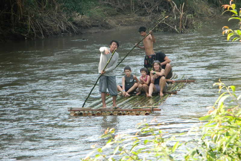 bamboo rafting mae tang, bamboo rafting chiang mai