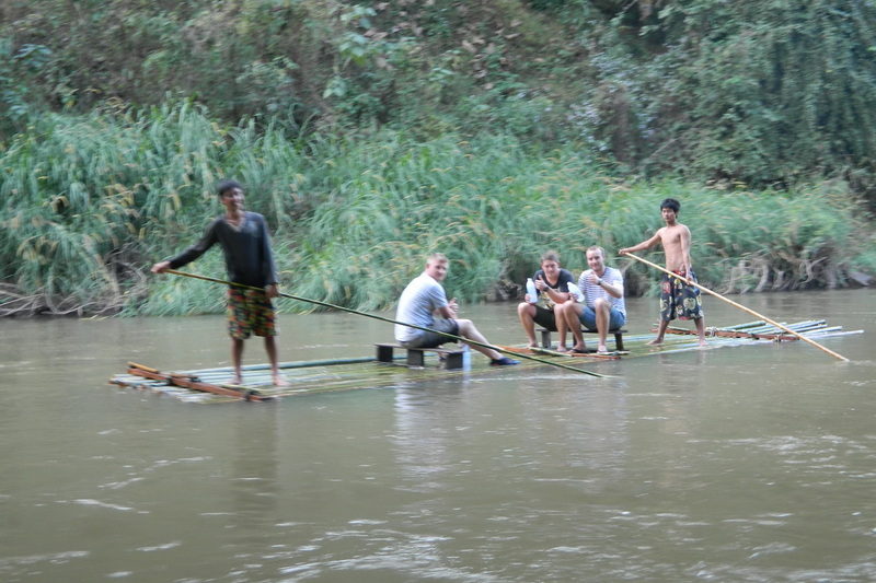bamboo rafting mae tang, bamboo rafting chiang mai