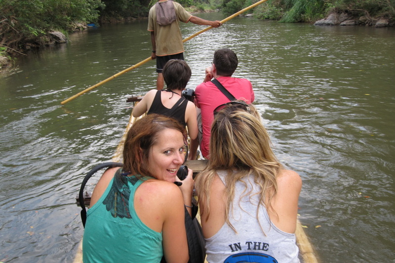 bamboo rafting mae tang, bamboo rafting chiang mai