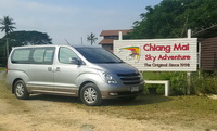 microlight flying, chiang mai sky adventure van, toyota commuter