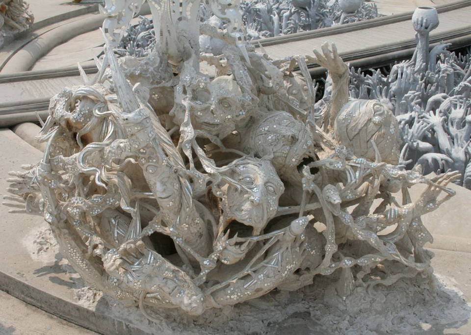 wat rong khun, rong khun temple, white temple