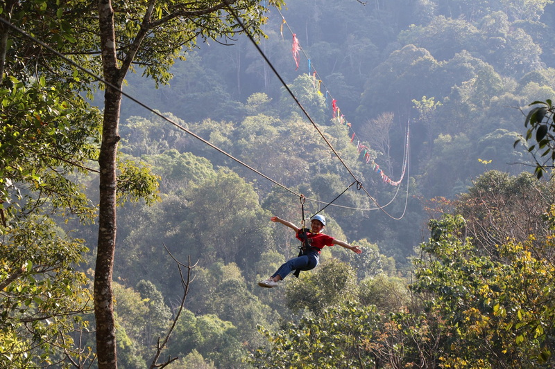 kingkong smile zipline, kingkong smile zipline chiang mai, kingkong zipline chiang mai, zipline chiang mai, longest zipline in chiang mai